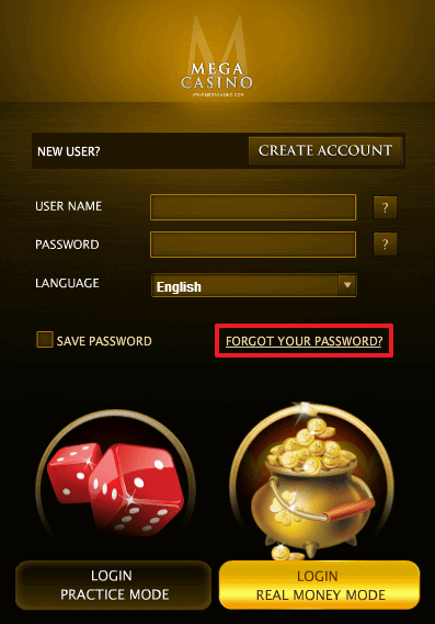 Mega casino login 3