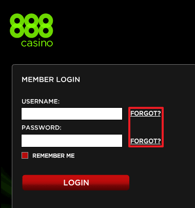 888 Casino login 3