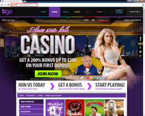 BGO casino login 2